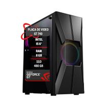 Pc Gamer Intel I5 6 Memória Ram 8Gb DDR4 SSD 480GB GT740