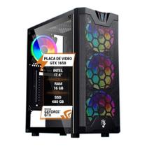 Pc Gamer Intel I7 4 Gtx 1650 Memória Ram 16Gb Ssd 480Gb