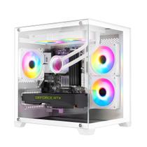 PC Gamer LUDIC by BluePC - AMD Ryzen 5 5500, Geforce RTX 3050 8GB, 16GB RAM, SSD 512GB M.2 NVMe, Watercooler, Fonte 600W 80 Plus - PGBP - PGBP-1053LUD