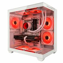PC Gamer LUDIC by BluePC - AMD Ryzen 5 5500, Radeon RX 7600 8GB, 32GB RAM, SSD 1TB M.2 NVMe, 600W 80 Plus, Branco, Water Cooler - PGBP-LU2689