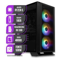 PC Gamer Mancer, AMD Ryzen 5 5500, RX 590 8GB, 16GB DDR4, SSD 480GB, 500W 80 Plus