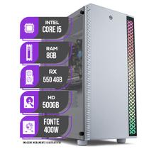 PC Gamer Mancer, Intel Core i5 8º Geração, RX 550 4GB, 8GB DDR4, HD 500GB