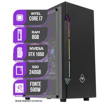 PC Gamer Mancer, Intel Core i7, GTX 1650 4GB, 8GB De Ram, SSD 240GB, Fonte 500W 80 Plus