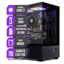 PC Gamer Mancer, Intel Core I7, RX 550 4GB, 16GB DE RAM, SSD 480GB, Fonte 400W 80 Plus