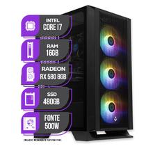 PC Gamer Mancer, Intel Core i7, RX 580 8GB, 16GB DE RAM, SSD 480GB, Fonte 500W PLUS