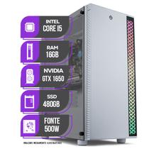 PC Gamer Mancer, Intel i5 11ª Geração, GTX 1650 4GB, 16GB DDR4, SSD 480GB, Fonte 500W 80 Plus