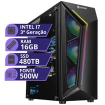 PC Gamer MRP Informática Processador Intel Core I7 3.4ghz SSD 480gb Memória RAM 16gb Fonte 500W Windows 10