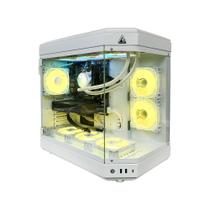 Pc gamer ryzen 5 5500, 16gb 3200mhz, (rtx 4060 8gb), b550m, ssd 480gb m.2, 600w 80 plus, water cooler white 240mm - nli88046