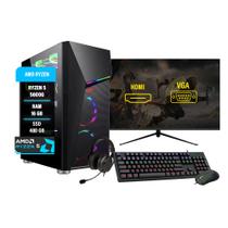 Pc gamer Ryzen 5 5600G 16GB RAM DDR4 SSD 480GB Monitor 24'' Pc gamer Ryzen 5 5600G 16GB RAM DDR4 SSD 480GB Monitor 24''