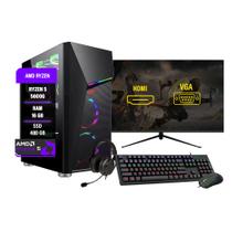 Pc gamer Ryzen 5 5600G 16GB RAM DDR4 SSD 480GB Monitor 24'' Pc gamer Ryzen 5 5600G 16GB RAM DDR4 SSD 480GB Monitor 24''