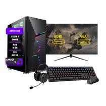 Pc gamer Ryzen 5 5600G 16GB RAM DDR4 SSD 480GB Monitor 27'' Pc gamer Ryzen 5 5600G 16GB RAM DDR4 SSD 480GB Monitor 27''