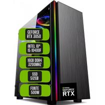 PC Gamer Skill Win Intel 10ª Geração Core i5 10400F 16GB DDR4 Placa de vídeo Geforce RTX 3050 8GB SSD 512GB STL-036