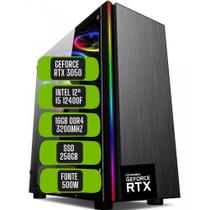 PC Gamer Skill Win Intel 12ª Geração Core i5 12400F 16GB DDR4 Placa de vídeo Geforce RTX 3050 8GB SSD 256GB STL-059