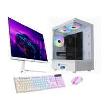 PC Gamer Skill Win, Intel Core i3 8100, 16GB DDR4, SSD 512GB Nvme, GTX 750 4GB, Windows 11 Original, Monitor 24" 200Hz Branco SK-51