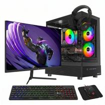 PC Gamer Soldier, AMD Ryzen 5 5500, Radeon RX 7600, 16GB DDR4, SSD 480GB + Monitor Superframe 240Hz + Combo Gamer