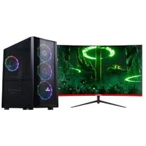 Pc Gamer Top Concórdia Completo Monitor 23,8" Core i5 10400F 8GB SSD 240GB Placa RX550 Fonte 600w FreeDos