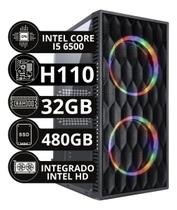 Pc Intel Core I5 6500 32gb Ddr4 Ssd 480gb 500w Gab. Gamer