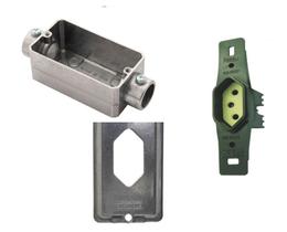 Pct 02 Condulete de Alumínio C Completa 3/4 Tomada 10A Pct 02 Condulete de Alumínio C Completa 3/4 Tomada 10A