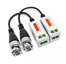 Pct 02 Conector UTP Balun CFTV P/ Câmera Vídeo HD C/ Rabicho