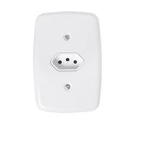 Pct 02 Conjunto de Embutir Pluzie 4x2 1 Tomada 2p+t 20a