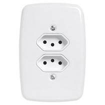 Pct 02 Conjunto de Embutir Pluzie 4x2 2P+t 2 Tomada 10a Pct 02 Conjunto de Embutir Pluzie 4x2 2P+t 2 Tomada 10a