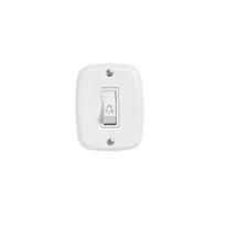 Pct 02 Conjunto de Sobrepor Interruptor Pulsador Campainha