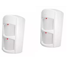 Pct 02 Sensor de Alarme Infra P/ Área Aberta JFL IRD-640 Quad Pet 30kg C/ Fio Varanda Garagem