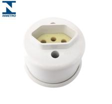 Pct 02 Tomada Elétrica Redonda de Sobrepor 20a Externa 2p+t Pino Grosso