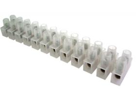 Pct 03 Barra Conector 16mm 50A Termoplástico Emenda 12 Polos