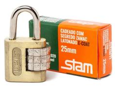 Pct 03 Cadeado de Segredo 25mm P/ Mala Armário Dourado Pct 03 Cadeado de Segredo 25mm P/ Mala Armário Dourado