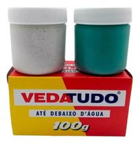 Pct 03 Cola Massa Vedatudo Epoxi 100g Até Debaixo D'água P/ Metal PV Caixa Pct 03 Cola Massa Vedatudo Epoxi 100g Até Debaixo D'água P/ Metal PV Caixa