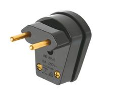 Pct 03 Pino de Tomada 10a Macho Prensa Cabo 90 Grau 2p Preto Pct 03 Pino de Tomada 10a Macho Prensa Cabo 90 Grau 2p Preto