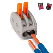 Pct 03 Terminal Emenda e Derivação P/ Cabo 0,5 a 6mm 2P 40A