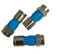 Pct 04 Conector F Compressão Macho RG59 de Metal P/ Coaxial