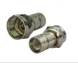 Pct 04 Conector F de Metal Coaxial Pct 04 Conector F de Metal Coaxial