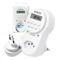 Pct 04 Timer Digital Elétrico De Tomada Temporizador Bivolt