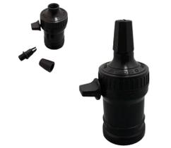 Pct 05 Bocal Soquete E27 Com Chave e Trava P/ Lâmpada Preto