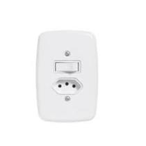 Pct 05 Conjunto de Embutir Pluzie 4x2 C/ Tomada 20a +1 Int.