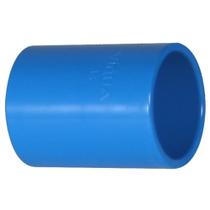 Pct 05 Luva Emenda de Irrigação DN 50mm 1.1/2 Polegada PVC Soldável Azul PN80