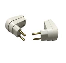 Pct 05 Pino de Tomada 10a Macho Prensa Cabo 90 Grau 2p Brco