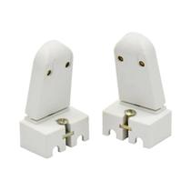 Pct 08 Soquete G13 Pressão Bocal P/ Lâmpada Tubular T8-T12