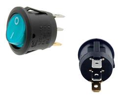 Pct 10 Chave Gangorra 20mm On Off 6/10A 250v Liga Desl Az 3T Pct 10 Chave Gangorra 20mm On Off 6/10A 250v Liga Desl Az 3T