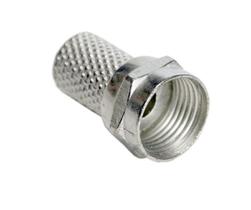 Pct 10 Conector F Rosca Macho RG59 de Metal P/ Cabo Coaxial