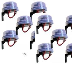 Pct 10 Relé Fotocélula Sensor Timer Noite Dia Corujão Qr50