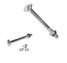 Pct 25 Parafuso Francês Grande 3/8x10 25cm 250mm C/ Porca