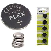 Pct 5 Pilha Bateria Botão CR-2032 Pilha de Lítio p/ Controle Pct 5 Pilha Bateria Botão CR-2032 Pilha de Lítio p/ Controle