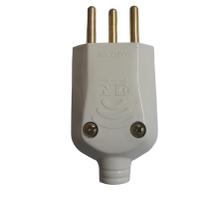 Pct 5 Pino De Tomada 10a Macho Reto Prensa Cabo 3p+T 3P