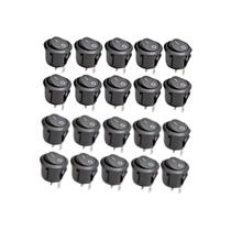 Pct com 20 Interruptor Tic Tac Redondo Bivolt ASX8301 8x8x2cm Pct com 20 Interruptor Tic Tac Redondo Bivolt ASX8301 8x8x2cm