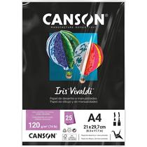 Pct Papel Iris Vivaldi 25fls A4 120gr Canson Escolha a Cor