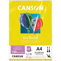 Pct Papel Iris Vivaldi 25fls A4 120gr Canson Escolha a Cor